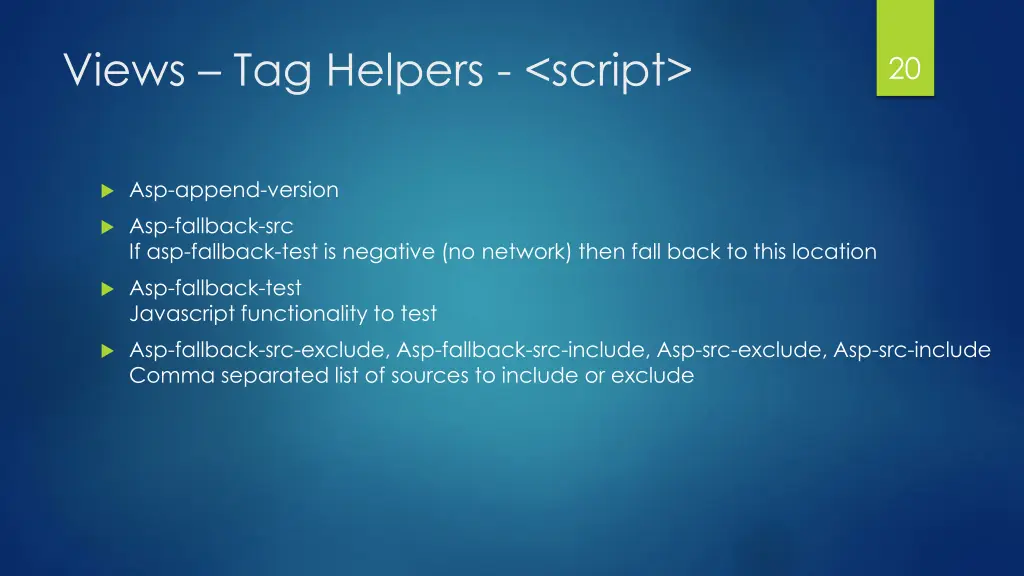 views tag helpers script 1