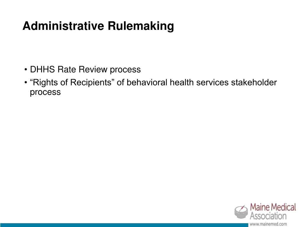 administrative rulemaking