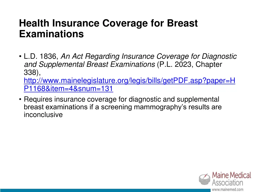 health insurance coverage for breast examinations