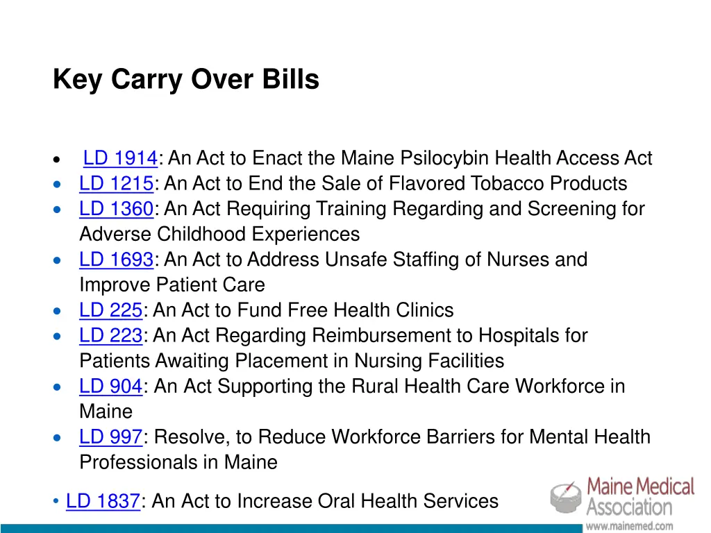 key carry over bills 2