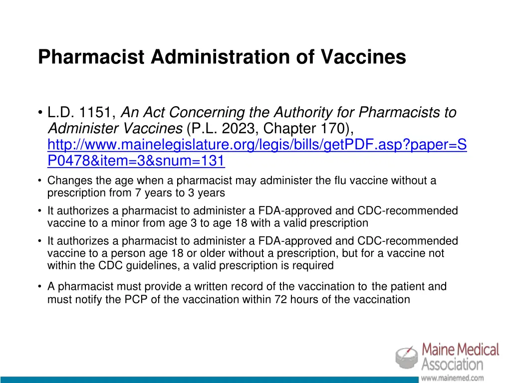 pharmacist administration of vaccines