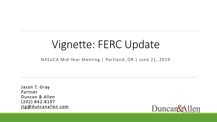 vignette ferc update