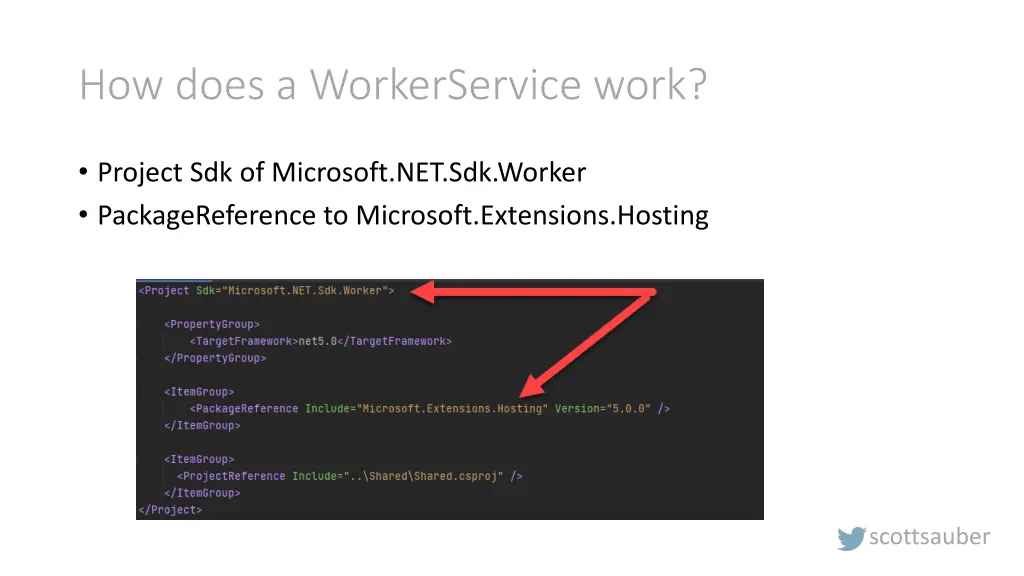 how does a workerservice work