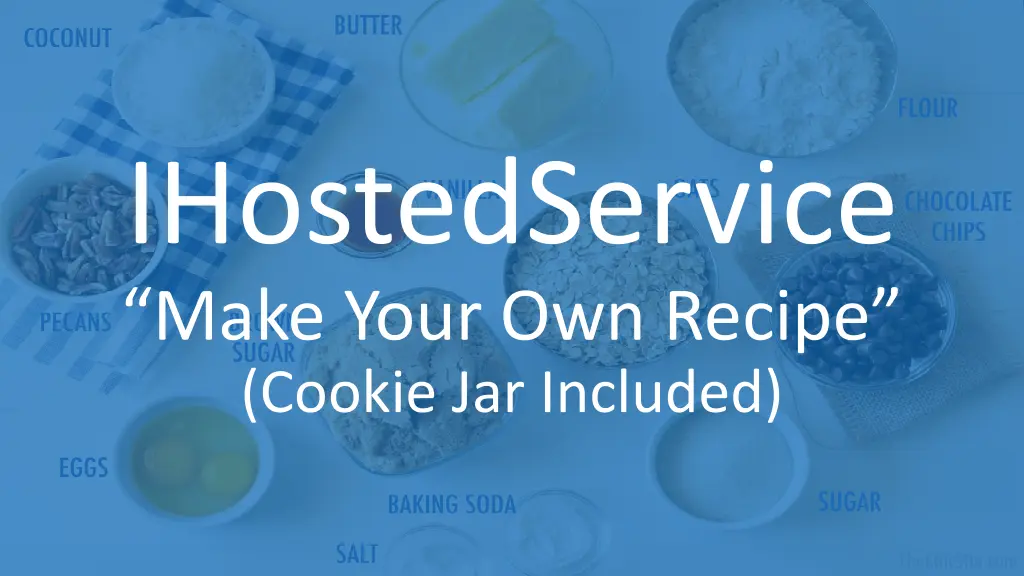 ihostedservice make your own recipe cookie