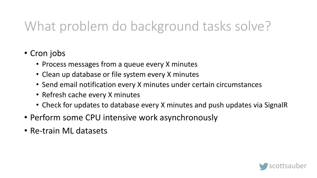 what problem do background tasks solve