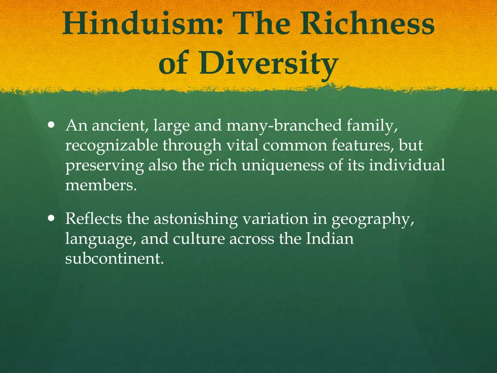 hinduism the richness of diversity