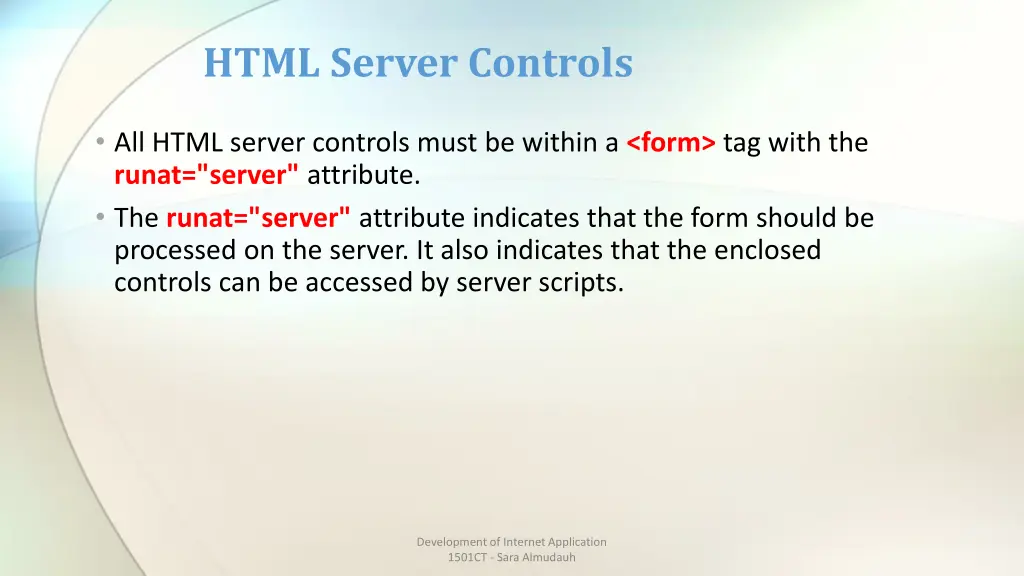 html server controls 1