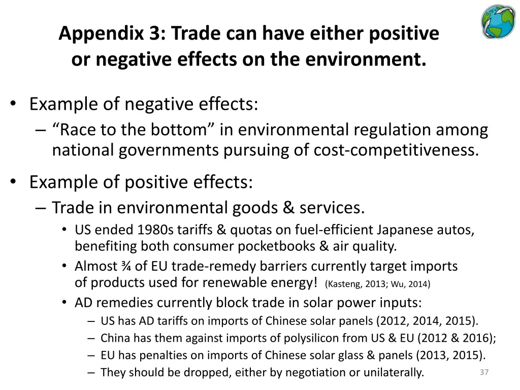 appendix 3 trade can have either positive