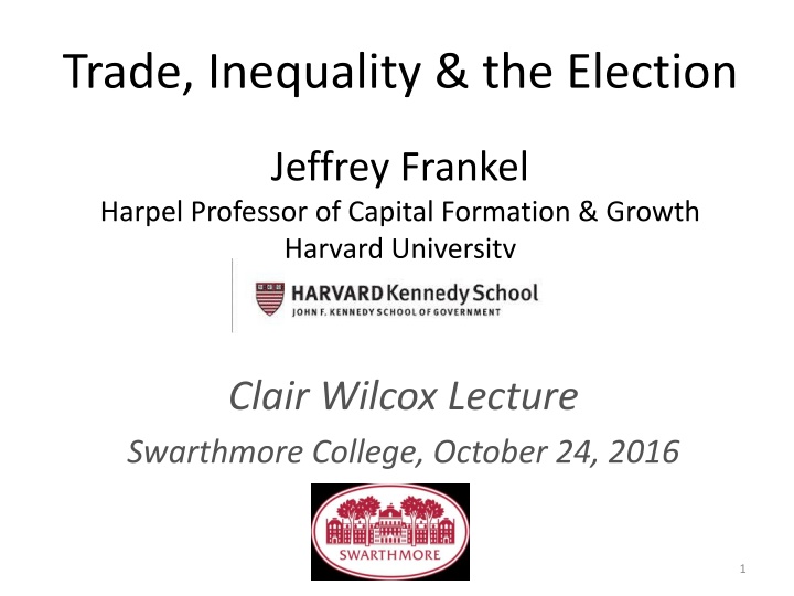 trade inequality the election