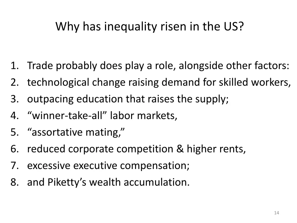 why has inequality risen in the us