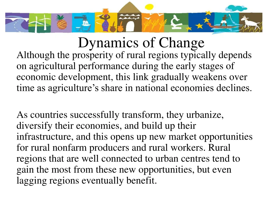 dynamics of change although the prosperity