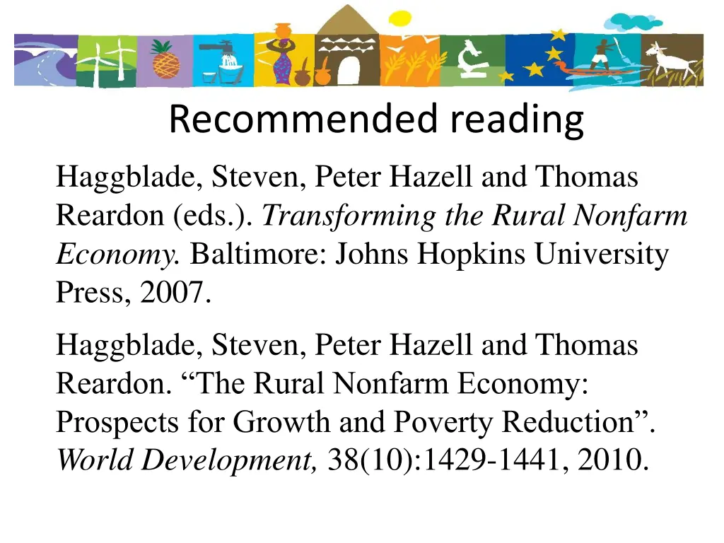 recommended reading haggblade steven peter hazell