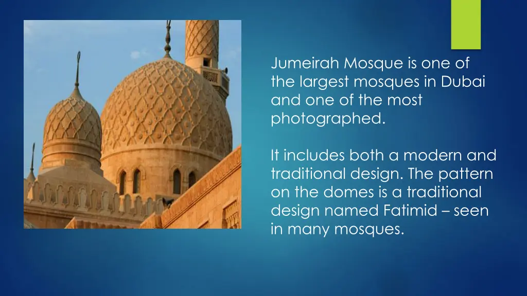 jumeirah mosque is one of the largest mosques