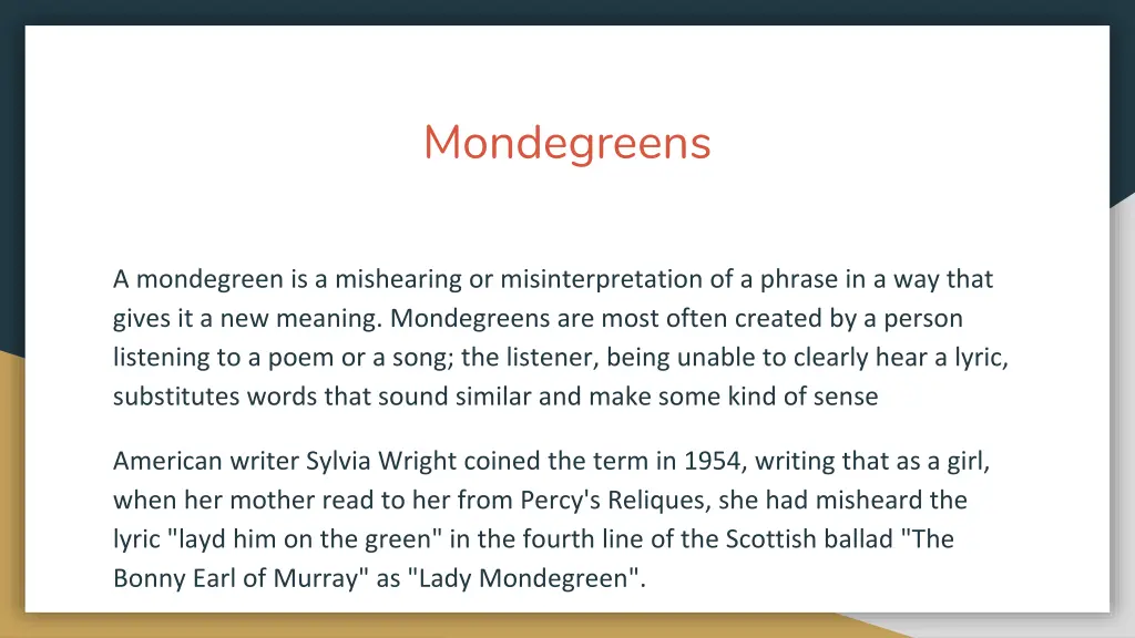 mondegreens