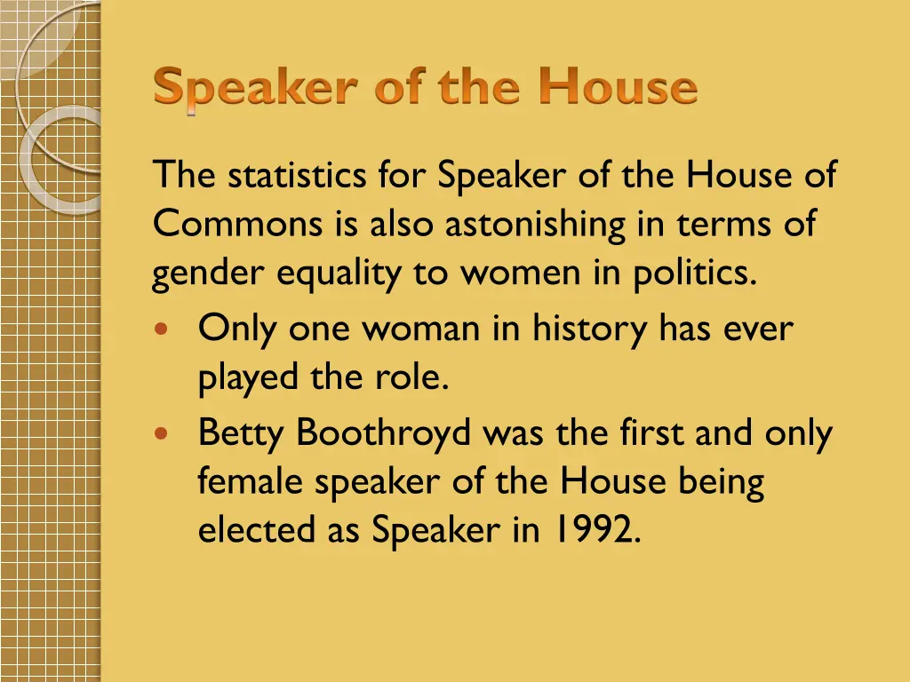 speaker of the house