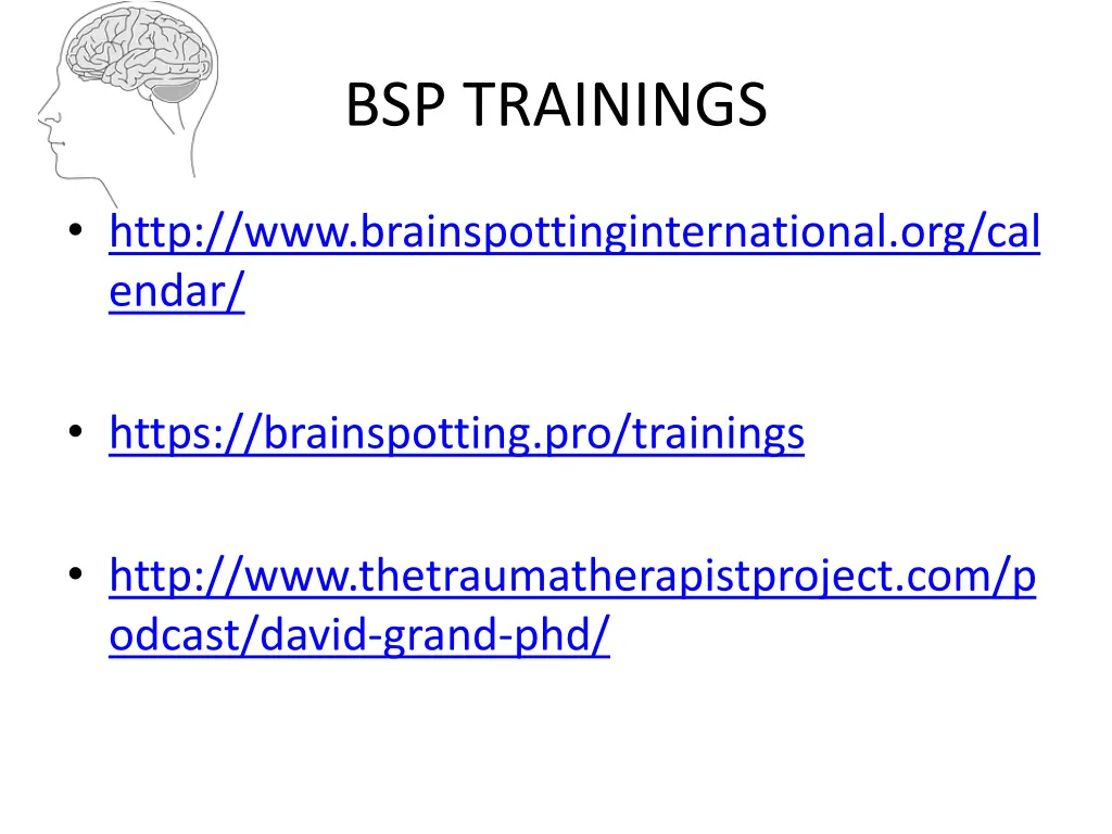 bsp trainings