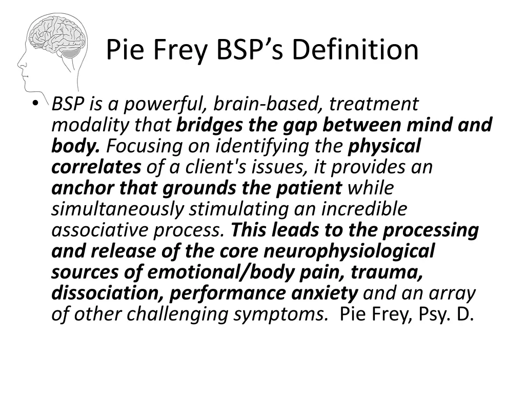 pie frey bsp s definition