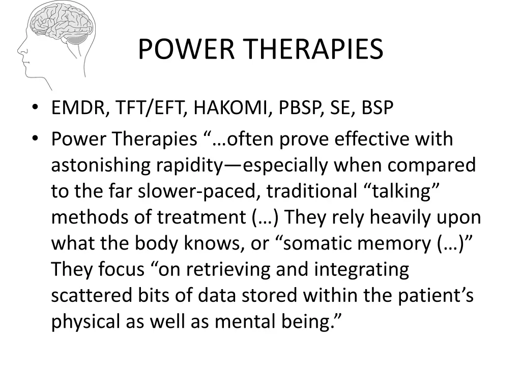 power therapies