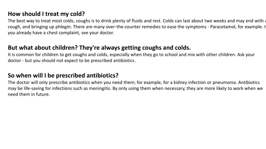 how should i treat my cold the best way to treat