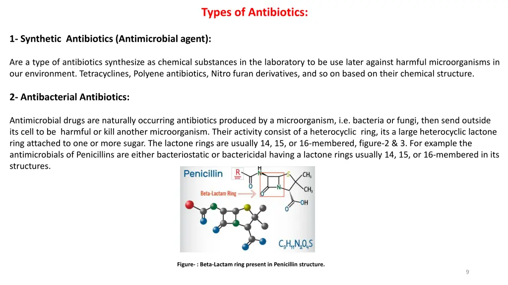 types of antibiotics