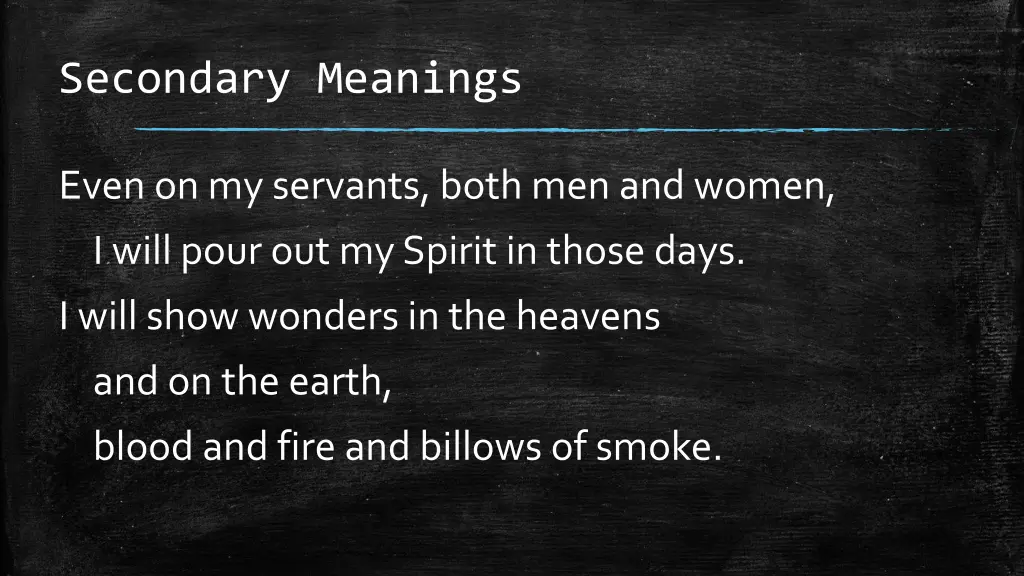 secondary meanings 1