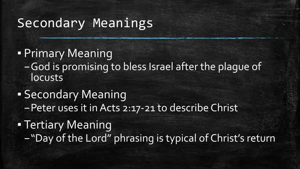 secondary meanings 4