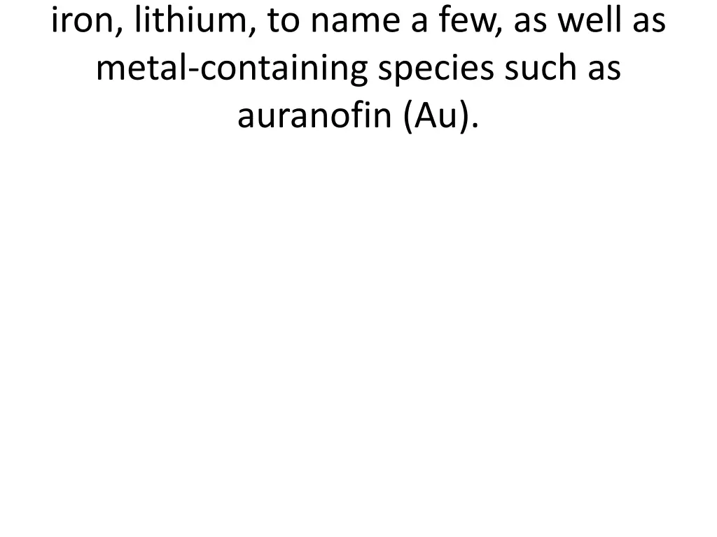 iron lithium to name a few as well as metal