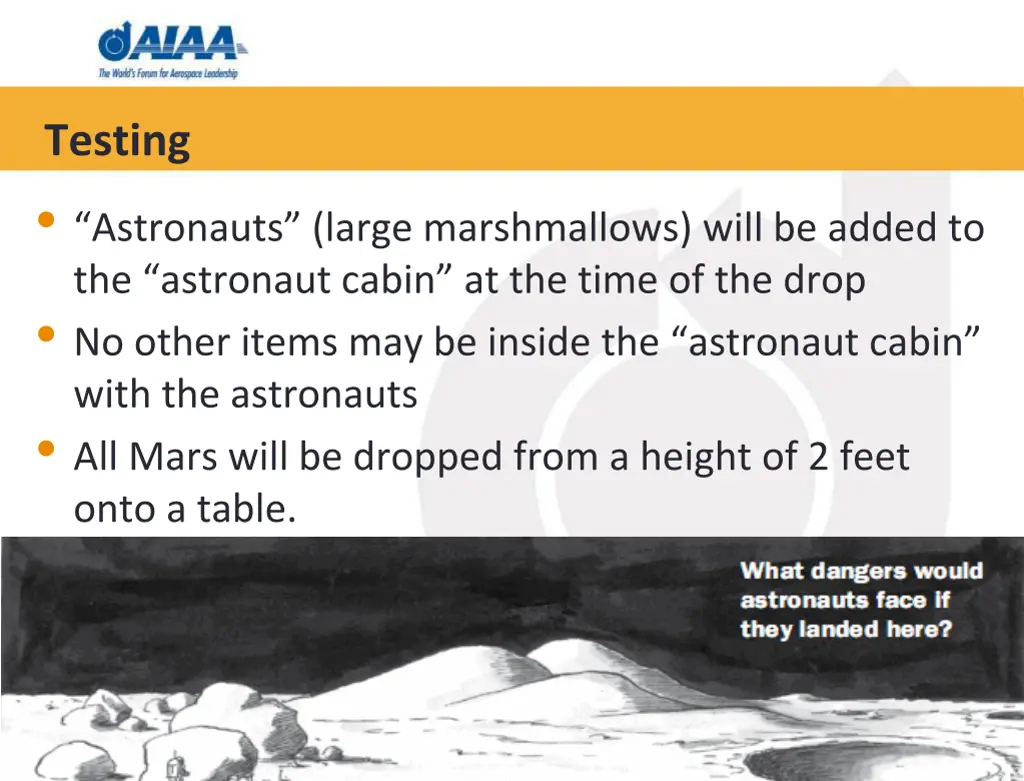 testing astronauts large marshmallows will