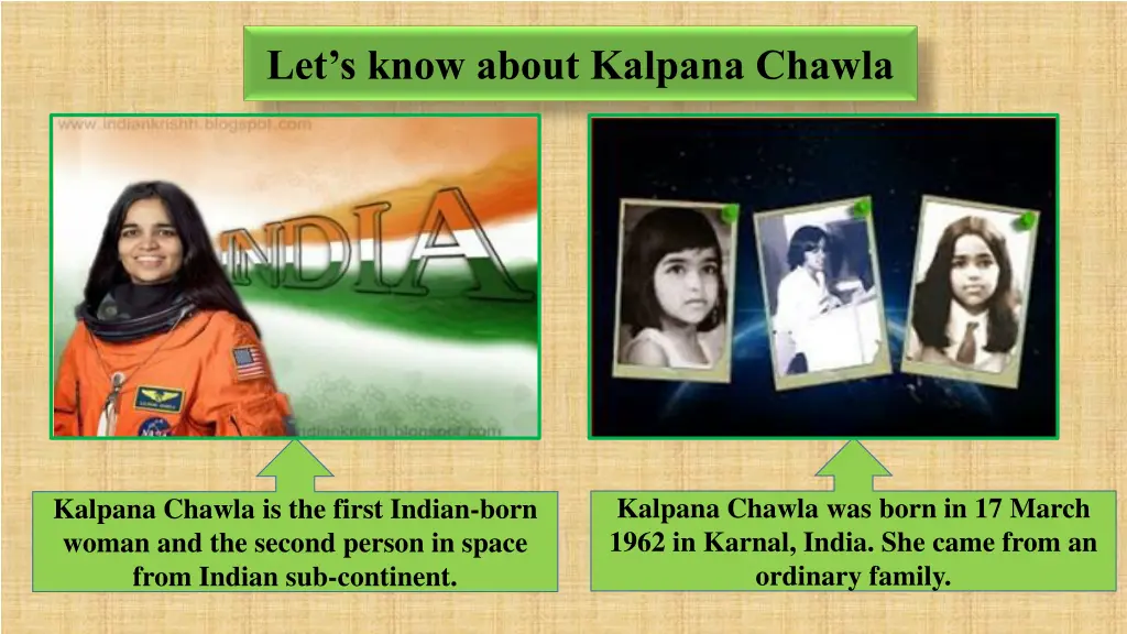 let s know about kalpana chawla