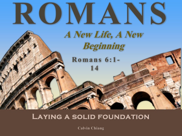 romans a new life a new beginning