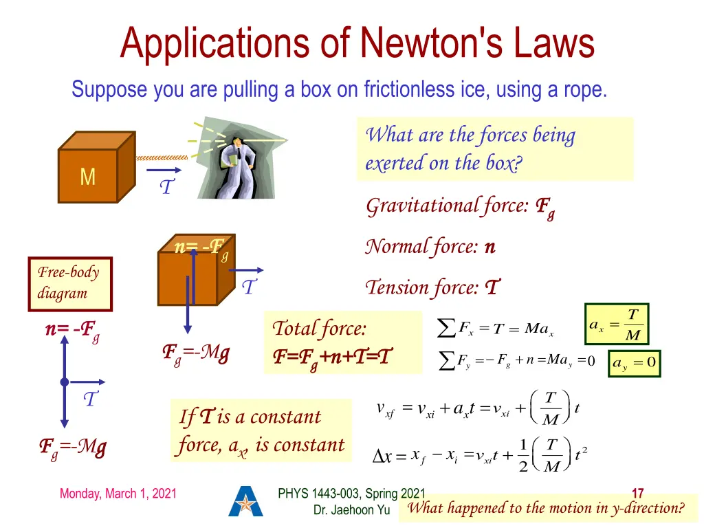 applications of newton s laws suppose