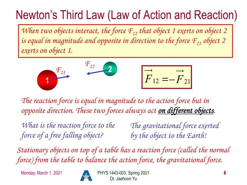 newton s third law law of action and reaction