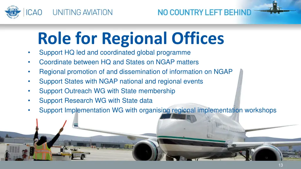 role for regional offices support