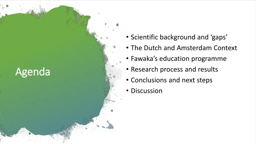 scientific background and gaps the dutch