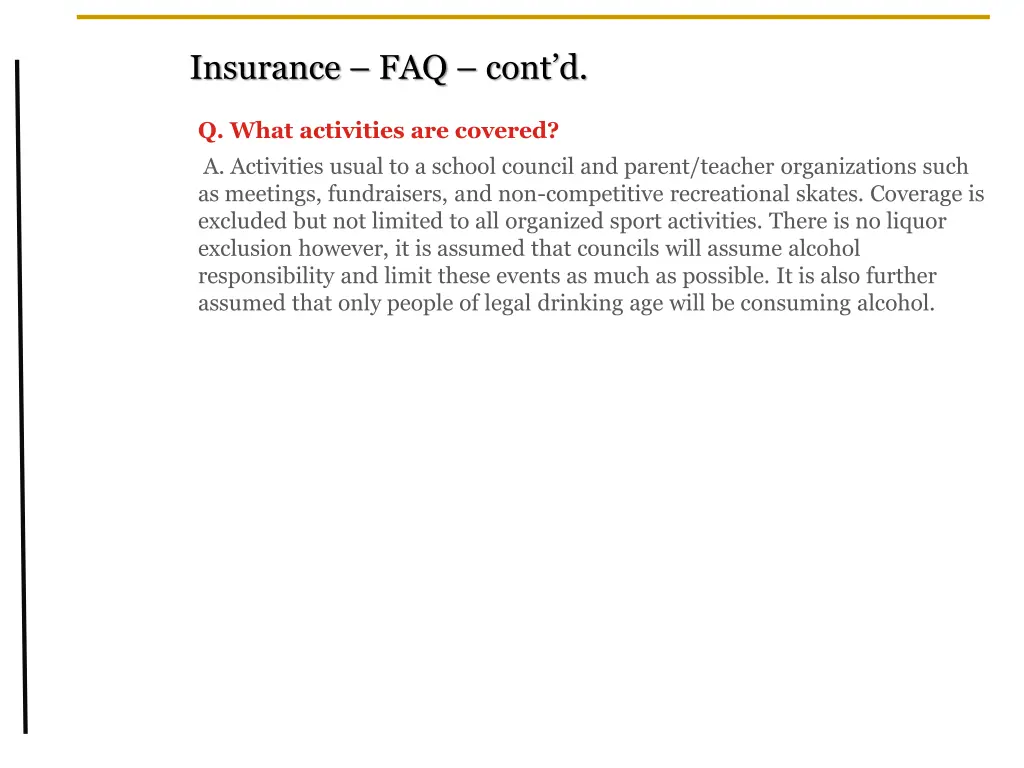 insurance faq cont d