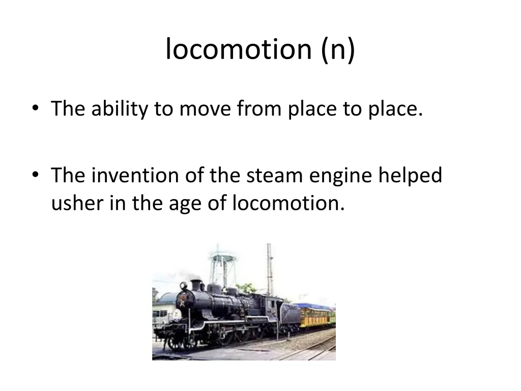 locomotion n