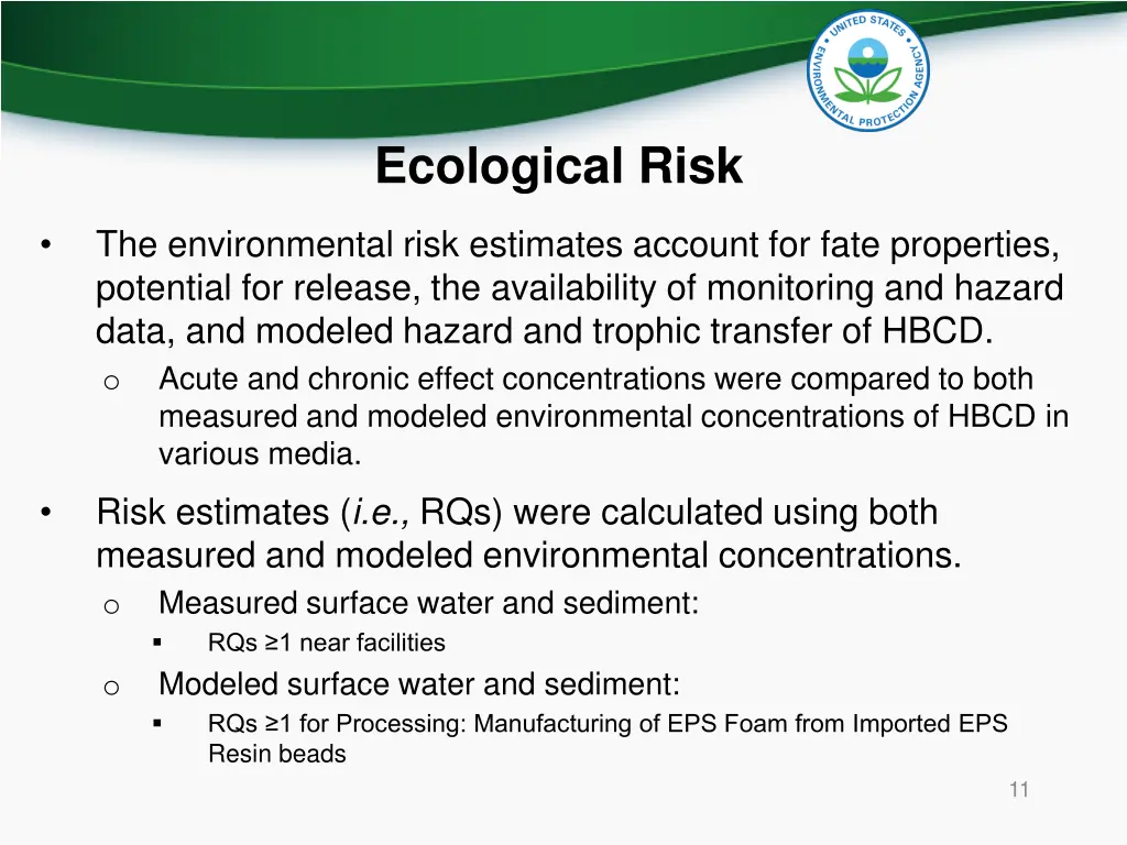 ecological risk