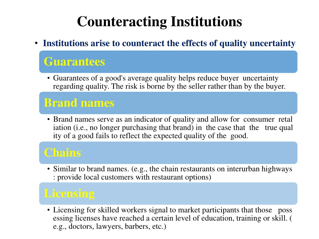 counteracting institutions