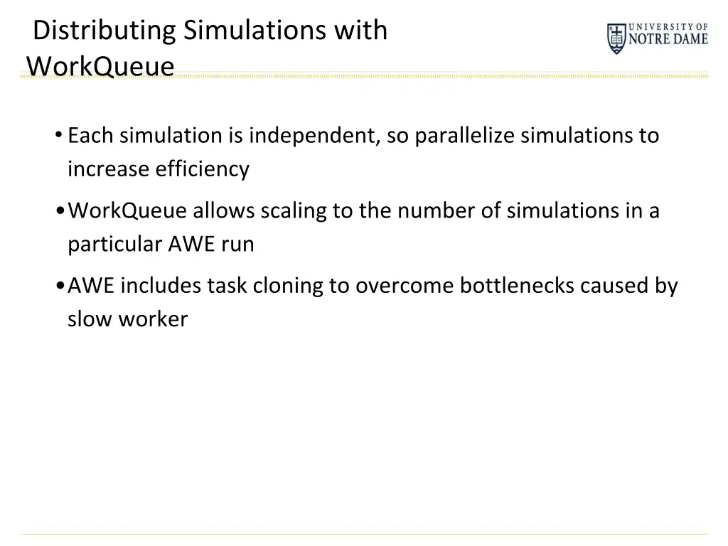 distributing simulations with workqueue