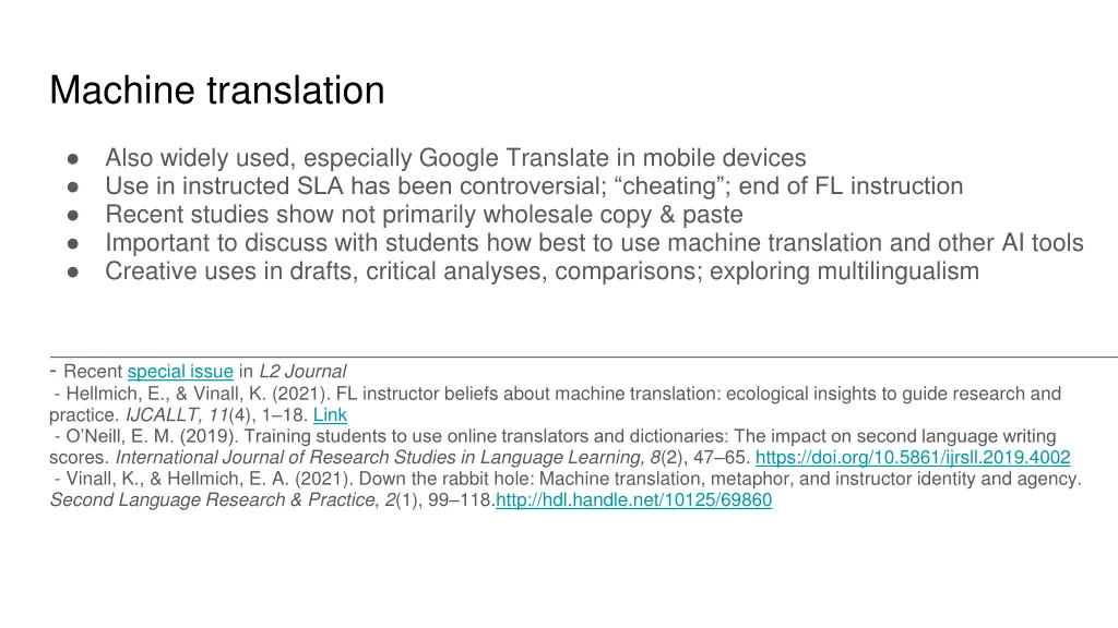 machine translation