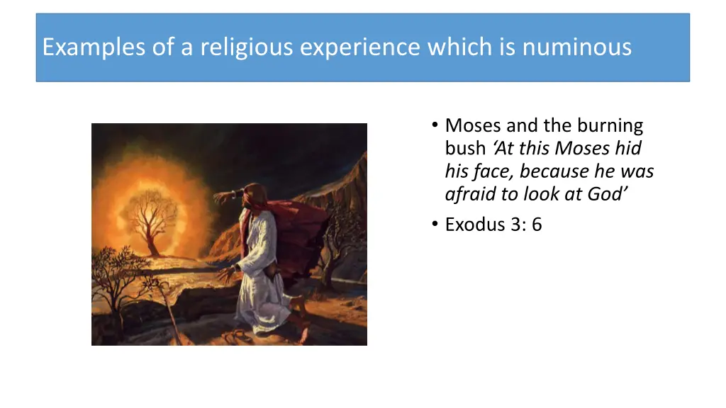 examples of a religious experience which