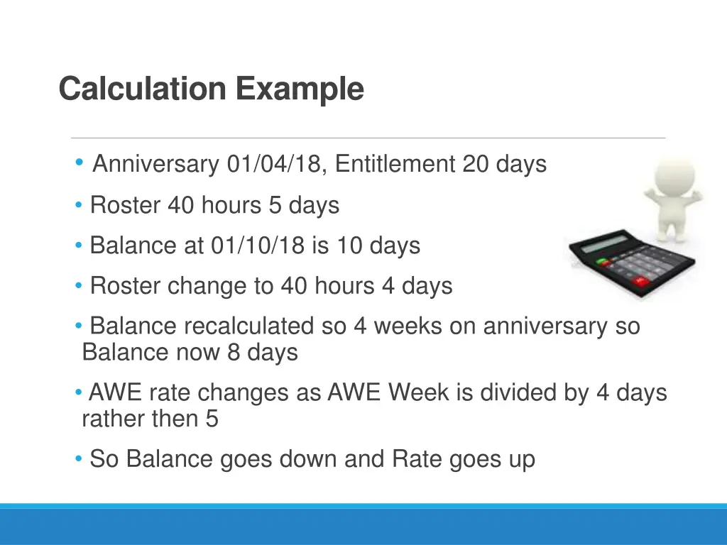 calculation example