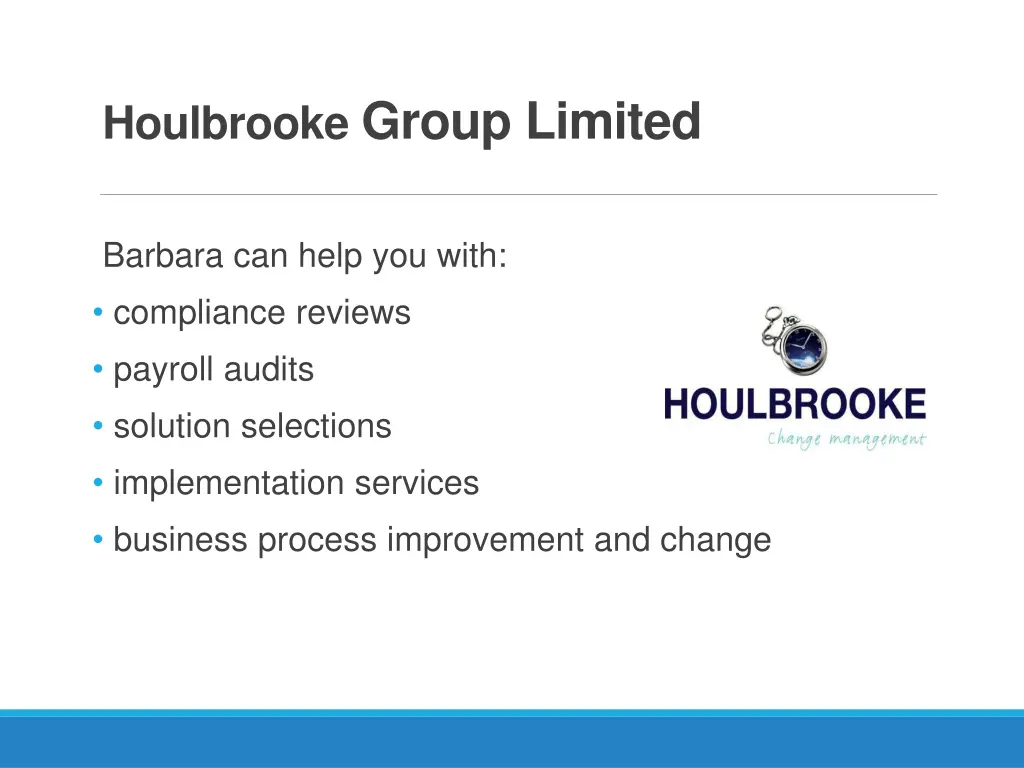 houlbrooke group limited