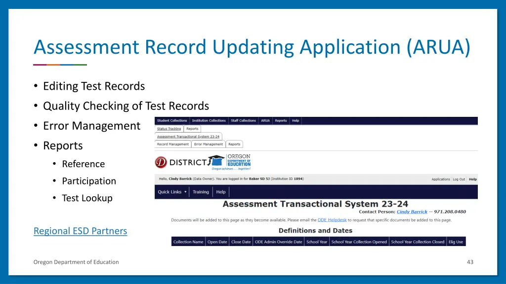 assessment record updating application arua 1