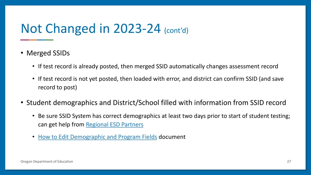 not changed in 2023 24 cont d