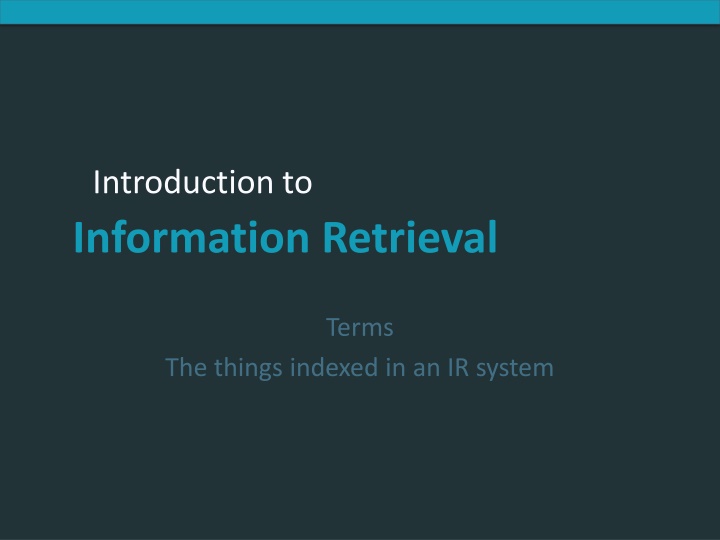 introduction to information retrieval