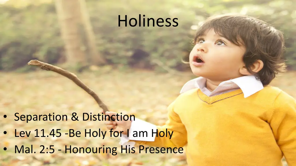 holiness