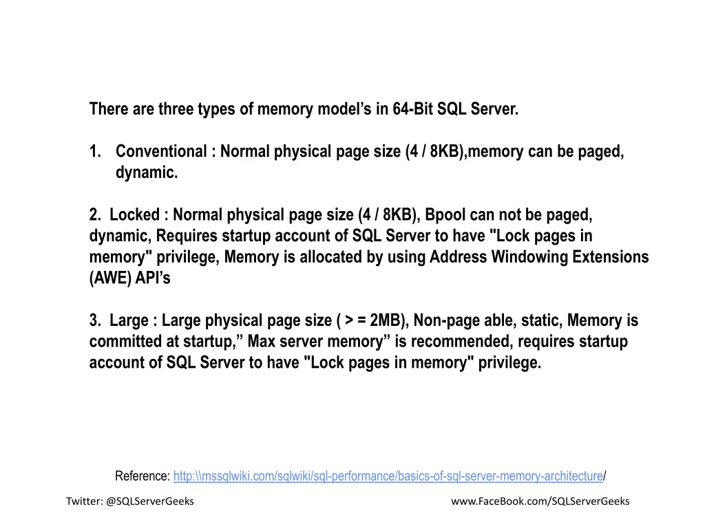 there are three types of memory model