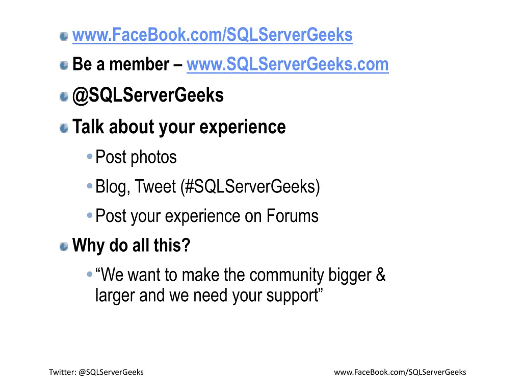 www facebook com sqlservergeeks be a member