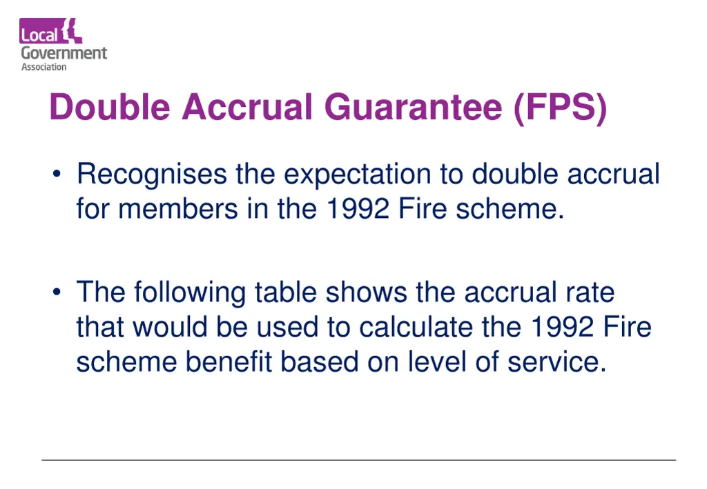 double accrual guarantee fps